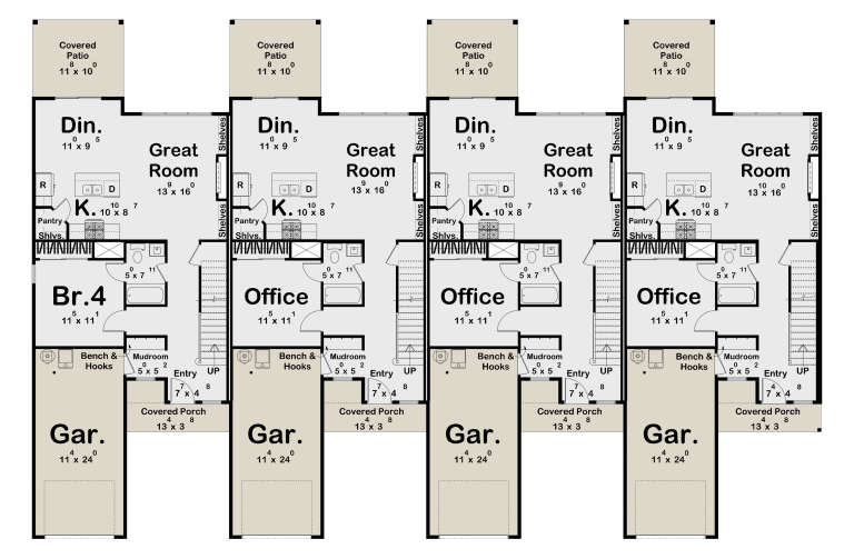 House Plan House Plan #35963 Drawing 1