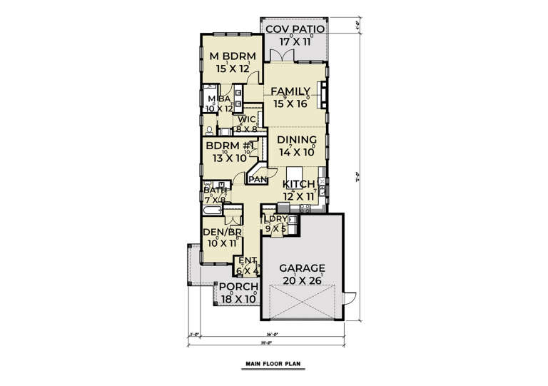 House Plan House Plan #35965 Drawing 1