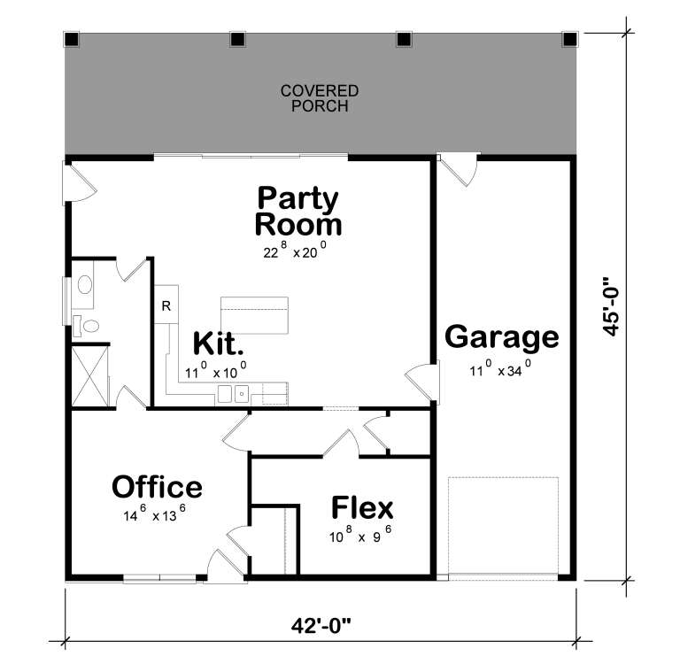 House Plan House Plan #35972 Drawing 1