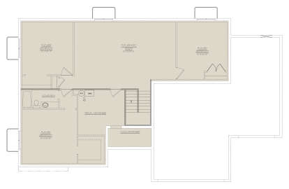 Basement: 3 Future BR, 1 Future BA, Rec Room, Mech/Storage, Cold Storage, Stairs. Unfinished area included. House Plan # 8768-00217 Basement Floor Plan Drawing by America's Best House Plans, Inc.