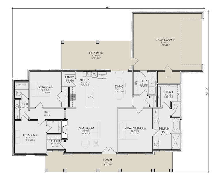 House Plan House Plan #35981 Drawing 1