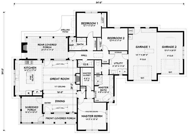 House Plan House Plan #35985 Drawing 1