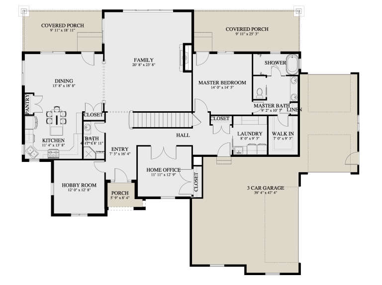 House Plan House Plan #35987 Drawing 1