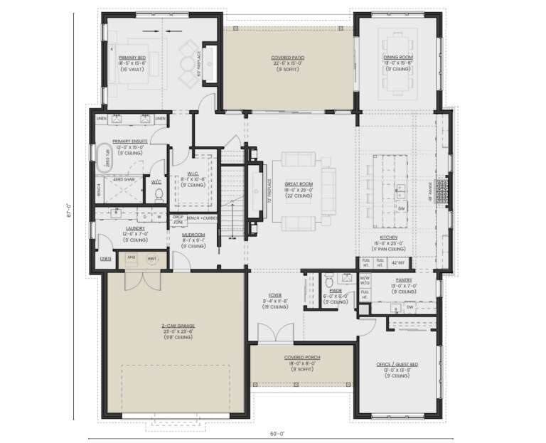 House Plan House Plan #35988 Drawing 1