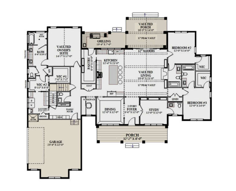House Plan House Plan #35989 Drawing 1