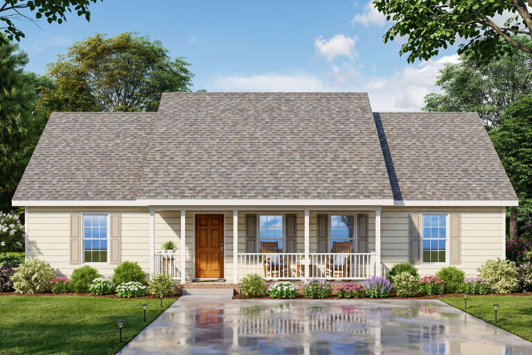 House Plan House Plan #35998 Front Elevation 