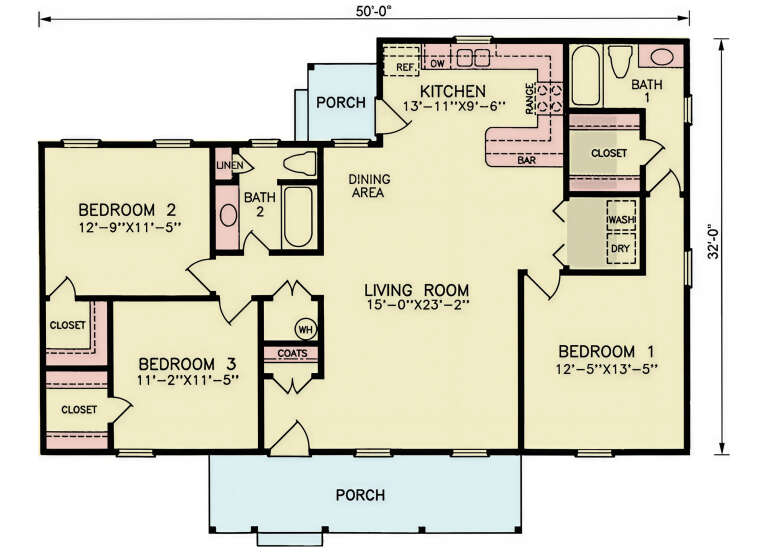 House Plan House Plan #35998 Drawing 1