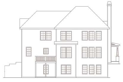 Traditional House Plan #009-00019 Elevation Photo