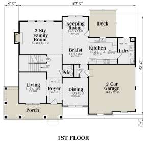 Main Floor for House Plan #009-00019