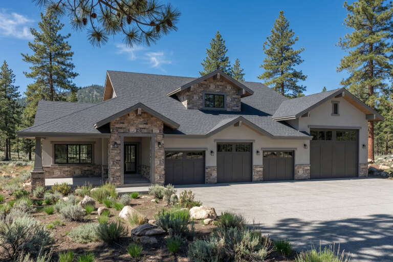House Plan House Plan #36000 Angled Front Elevation