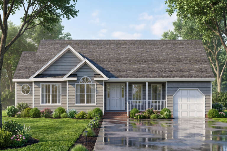 House Plan House Plan #36001 Front Elevation 