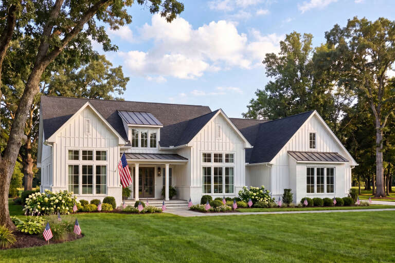 House Plan House Plan #36002 Angled Front Elevation