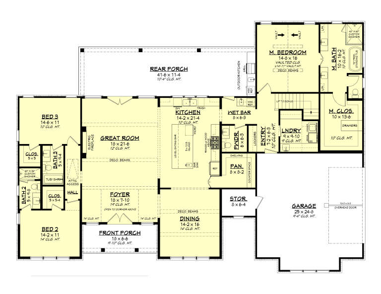 House Plan House Plan #36002 Drawing 1