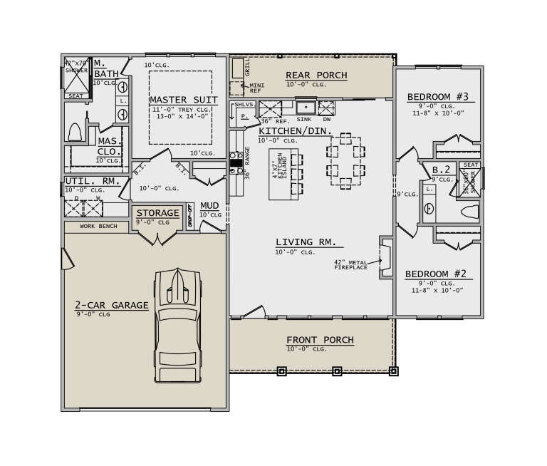 House Plan House Plan #36006 Drawing 1
