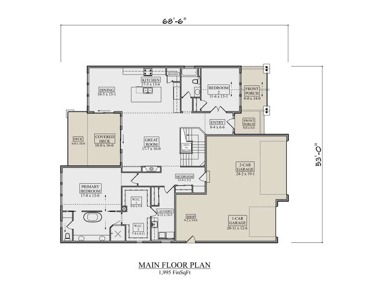 House Plan House Plan #36009 Drawing 1