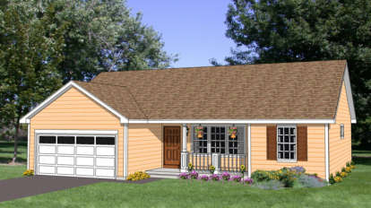 Country House Plan #340-00031 Elevation Photo