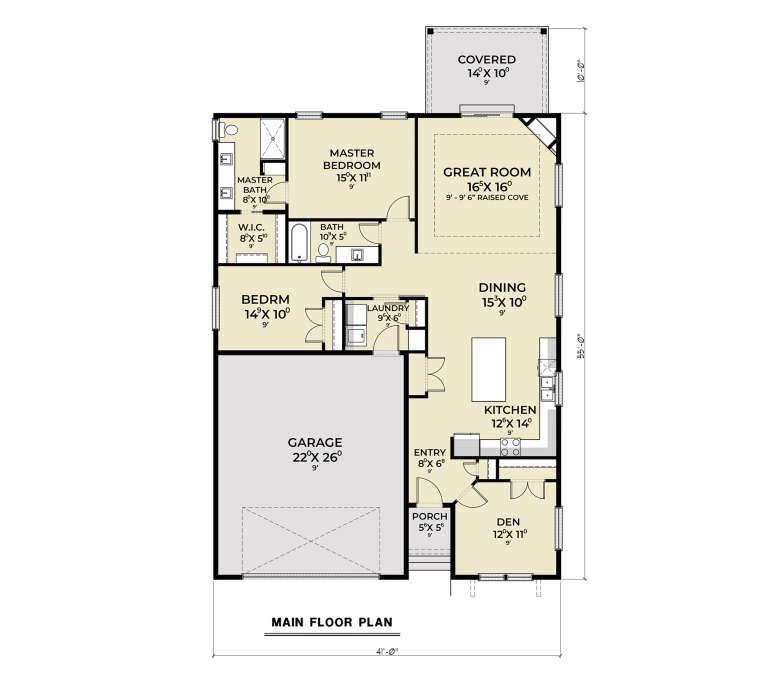 House Plan House Plan #36010 Drawing 1