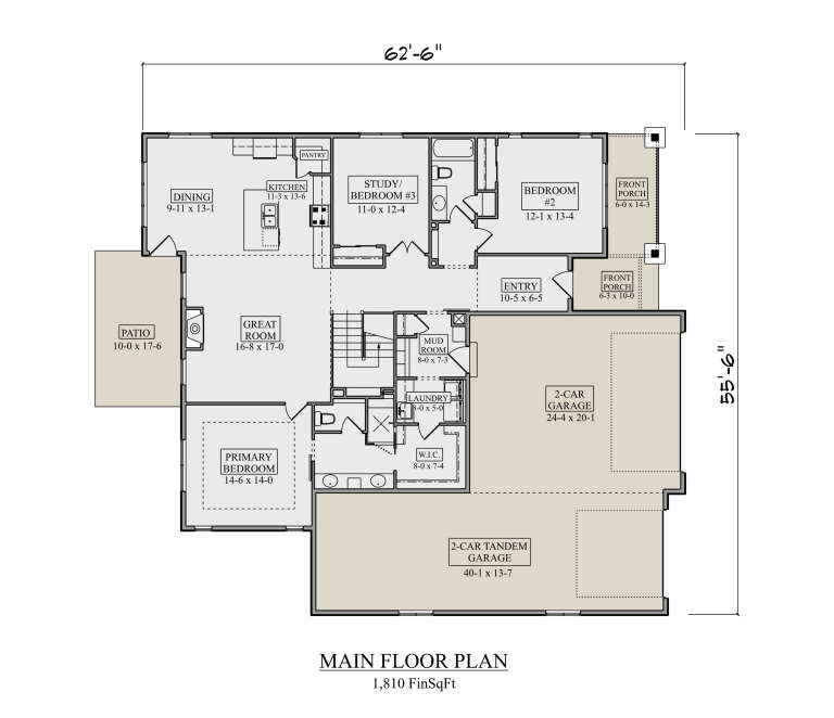 House Plan House Plan #36012 Drawing 1