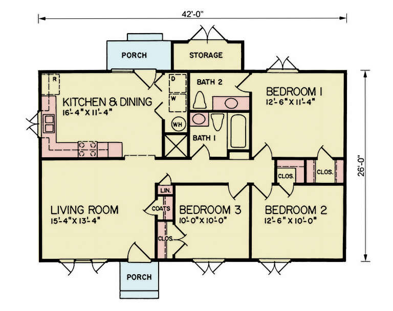 House Plan House Plan #36015 Drawing 1