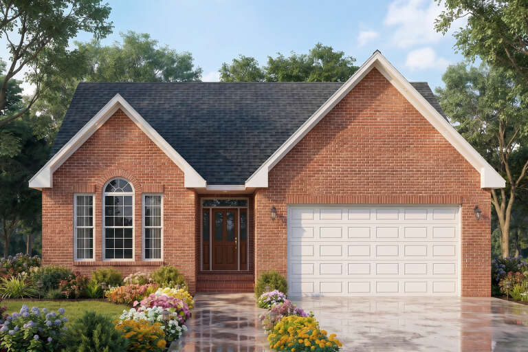 House Plan House Plan #36023 Front Elevation 