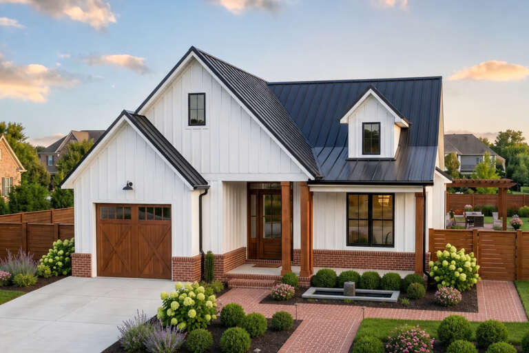 House Plan House Plan #36030 Angled Front Elevation