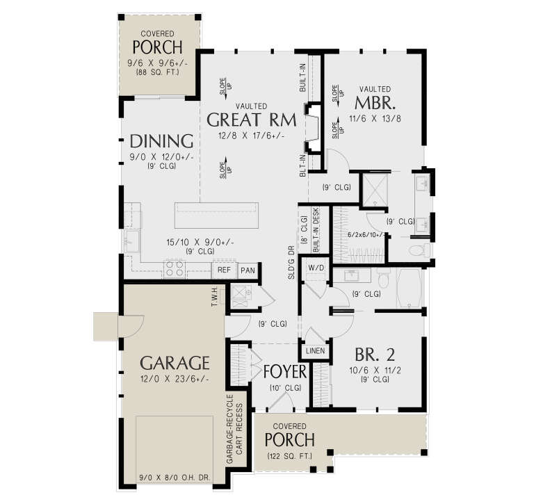 House Plan House Plan #36030 Drawing 1