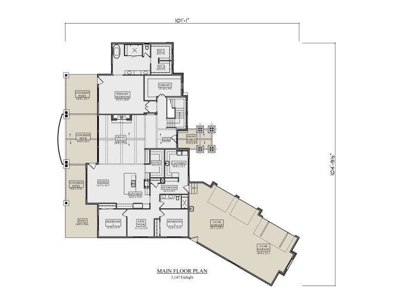 House Plan House Plan #36031 Drawing 1