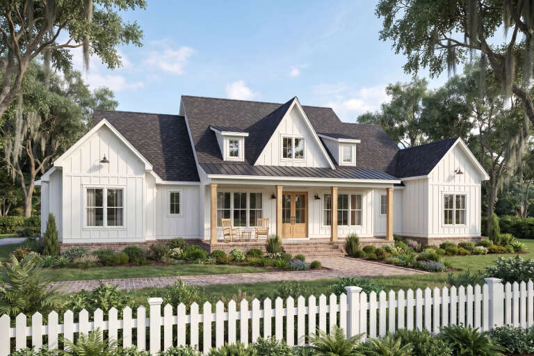 House Plan House Plan #36032 Angled Front Elevation