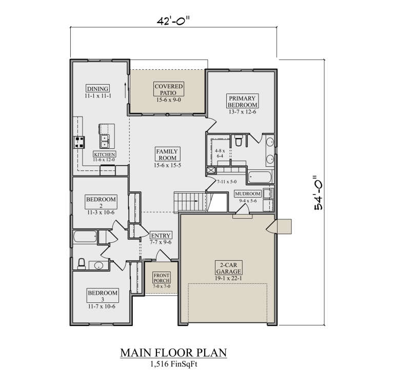 House Plan House Plan #36033 Drawing 1
