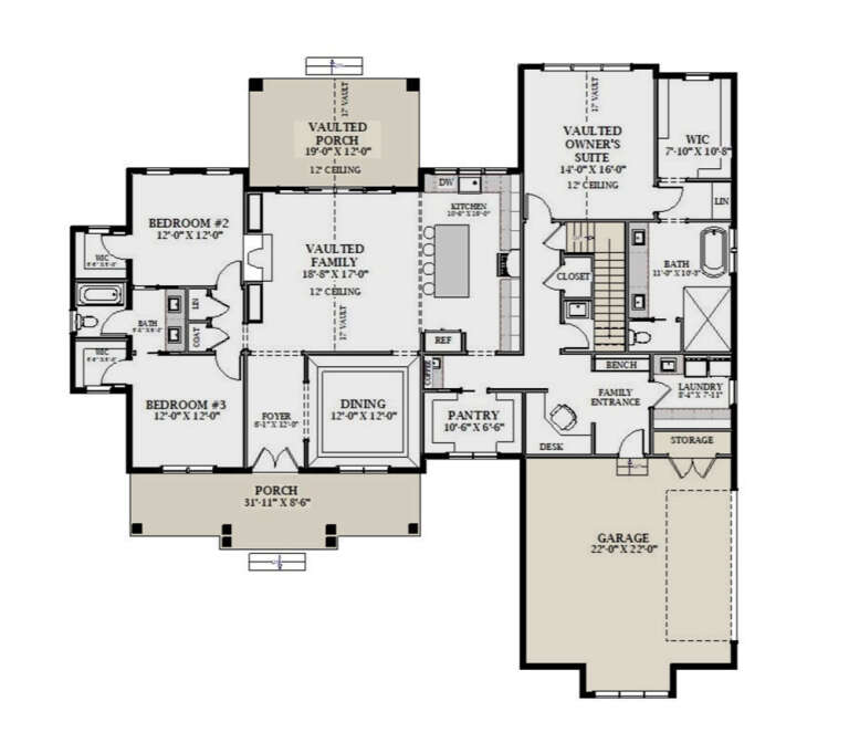House Plan House Plan #36034 Drawing 1