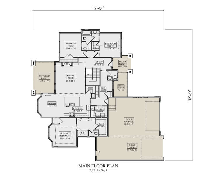 House Plan House Plan #36035 Drawing 1