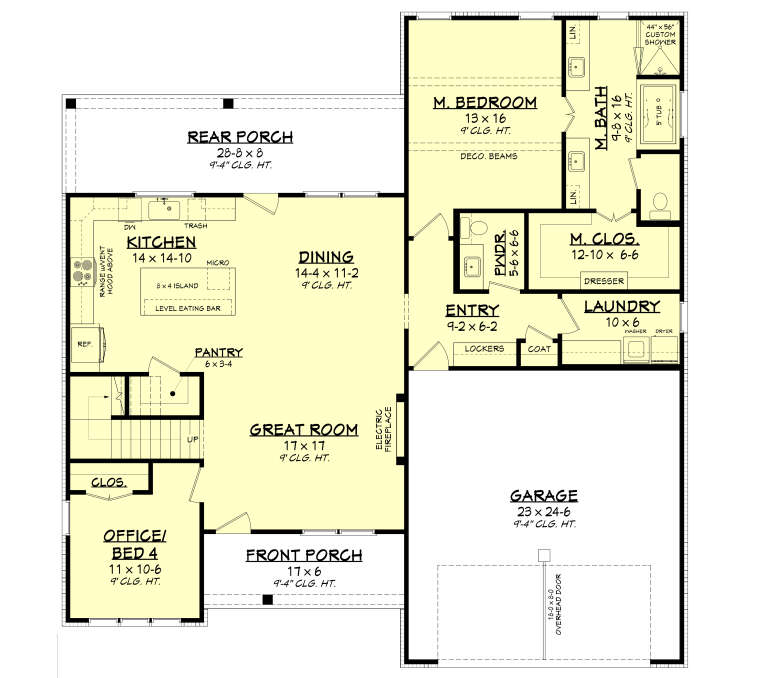 House Plan House Plan #36036 Drawing 1
