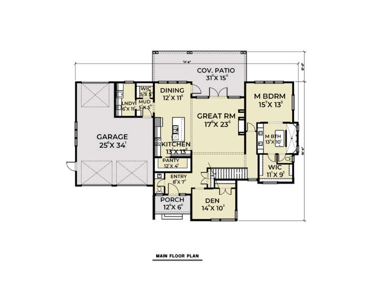 House Plan House Plan #36040 Drawing 1