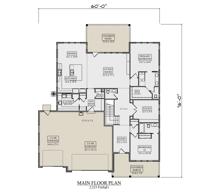 House Plan House Plan #36042 Drawing 1
