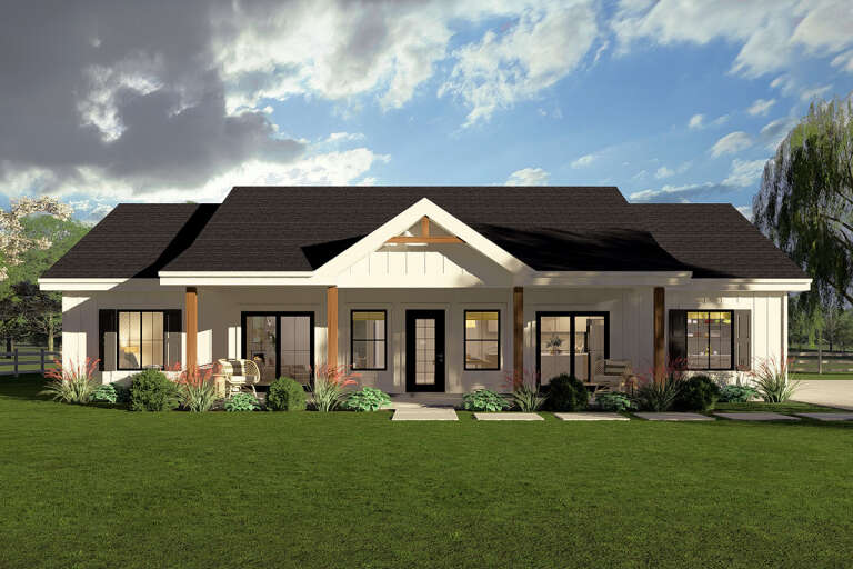 House Plan House Plan #36043 Front Elevation 