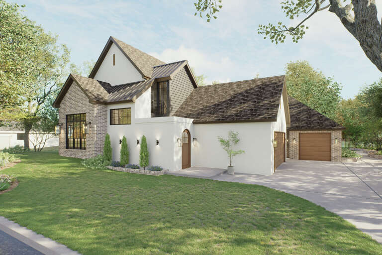 House Plan House Plan #36045 Angled Front Elevation 