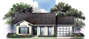 Ranch House Plan #348-00003 Elevation Photo