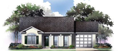 2 Bed, 2 Bath, 1001 Square Foot House Plan - #348-00003