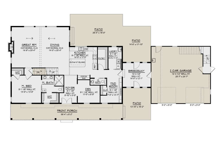 House Plan House Plan #36050 Drawing 1