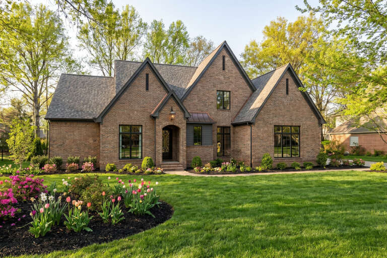 House Plan House Plan #36057 Angled Front Elevation 
