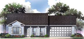 Ranch House Plan #348-00004 Elevation Photo