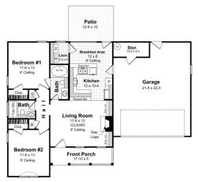 Main Floor for House Plan #348-00004