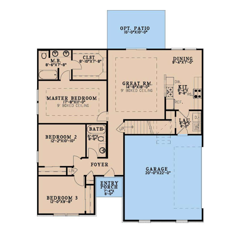 House Plan House Plan #36062 Drawing 1