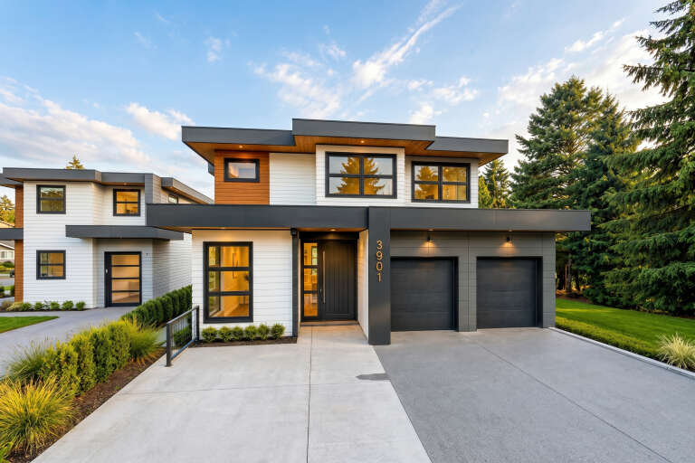 House Plan House Plan #36069 Angled Front Elevation 
