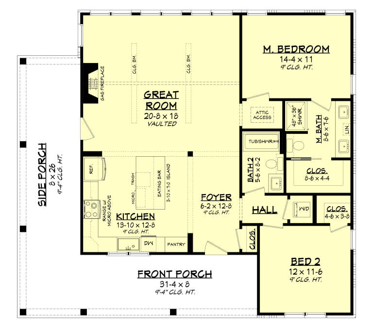 House Plan House Plan #36072 Drawing 1