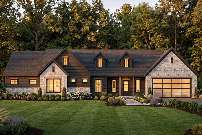 House Plan House Plan #36077 Front Elevation 