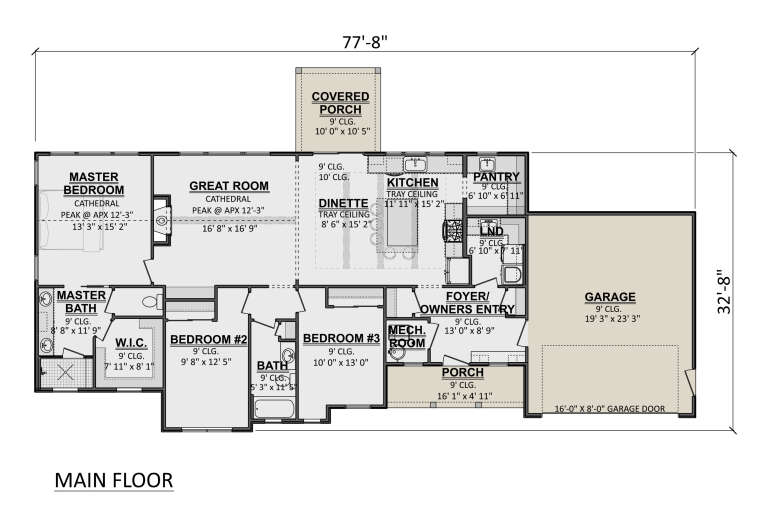 House Plan House Plan #36077 Drawing 1