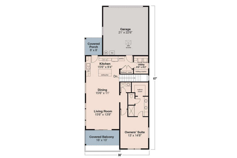 House Plan House Plan #36079 Drawing 1