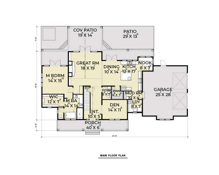 House Plan House Plan #36082 Drawing 1