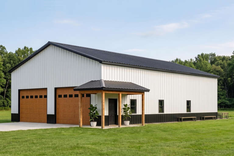 House Plan House Plan #36084 Angled Front Elevation 